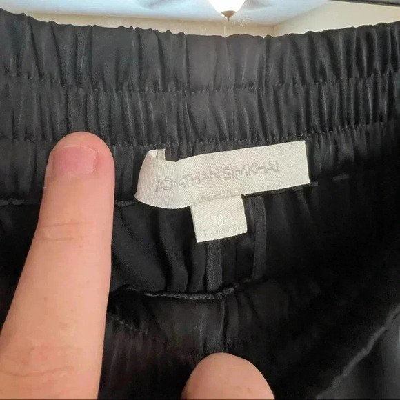 Jonathan simkhai black pants with slits - Picture 5 of 6